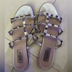 Valentino Rockstud Flat Slide
